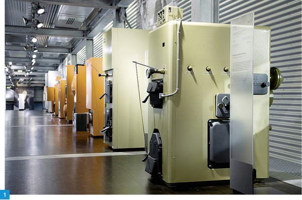 Meilensteine der Heiztechnik in der „Via Temporis“, dem Museum der Viessmann Werke in Allendorf (Eder).
