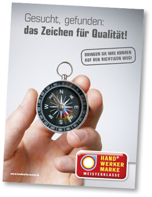 
Die Handwerkermarke bietet Vorteile, die man beim Kunden ansprechen sollte. 
