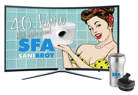 Zu gewinnen sind drei TV-Geräte sowie 1000 Thermobecher.