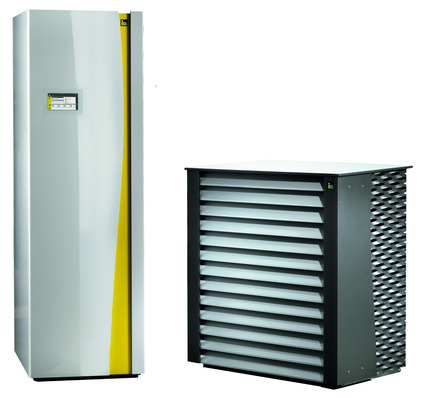 Die kompakte iDM Wärmepumpe iPump gibt es in 2 Varianten: Erdwärme oder Luft/Wasser.