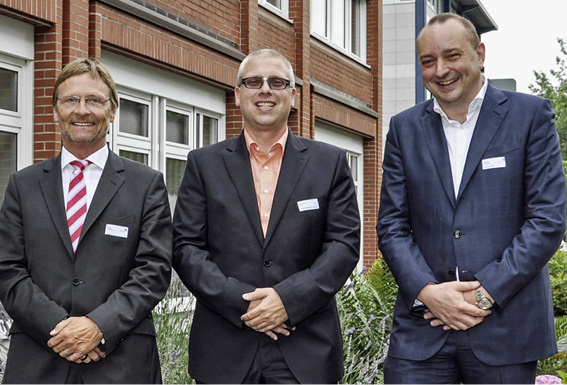 



Neuen Fachbereich gegründet (v. l.): BTGA-Hauptgeschäftsführer Günther Mertz, Jörn Stiegelmeier und BTGA-Präsident Hermann Sperber.
