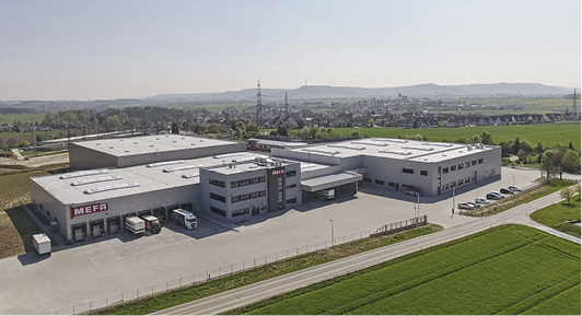 
Neues Produktions- und Logistikzentrum von Mefa in Kupferzell.



