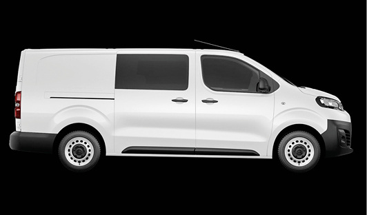 
Neuer Citroën Jumpy Kastenwagen mit Doppelkabine.



