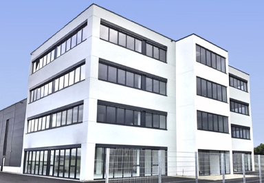 Der neu gebaute Firmensitz des Smarthome-Spezialisten Blossom-ic in Memmingen.