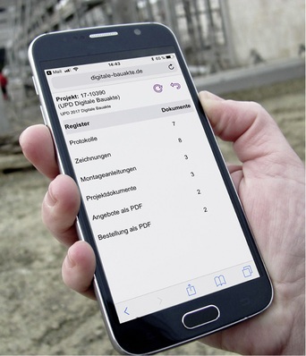 





Mit der Digitalen Bauakte haben Handwerksbetriebe alle Informationen zu einer Baustelle stets griffbereit und immer mit dabei.

