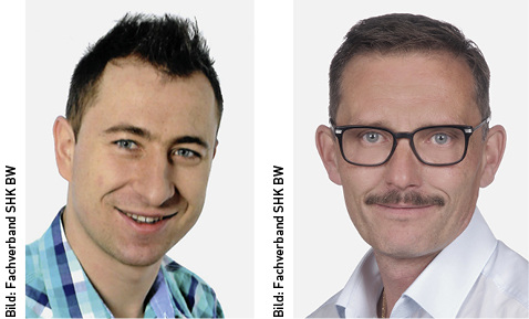 
Michael Kinzler (links) folgt auf Georg Mehrsteiner (rechts) in der Heizungs- und Sanitär-Innung Heidenheim.
