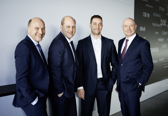 Matthias Dornbracht, Konstantin Dornbracht, Alexander Dornbracht und Andreas Dornbracht (v.l.n.r.)