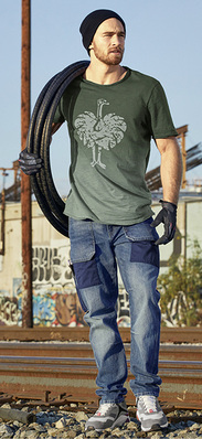 
Abriebstark, reißfest und trotzdem flexibel: die Powerdenim-Workerjeans von Engelbert Strauss. 



