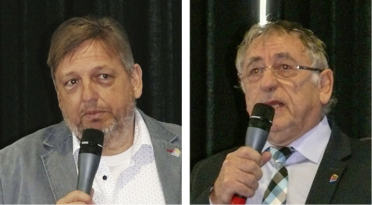 
Betonten die Bedeutung von Fortbildungen als einem wichtigen Baustein für den Unternehmenserfolg: die Obermeister der Innungen Düsseldorf (Hans-Werner Eschrich, links) und Duisburg (Hermann Scheelen).



