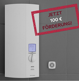 
Erneut gibt es eine Förderung für besonders effiziente Durchlauferhitzer – befristet bis 31. Oktober 2019 und auf 2500 Geräte limitiert.




