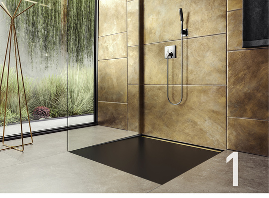 



Schwarz ist ein Dauerbrenner – zeitlos und mit allem kombinierbar. Wie mit dem Trend, mit Metallen wie Silber und Gold glamouröse Akzente zu setzen und mondänen Glanz ins Bad zu holen.
