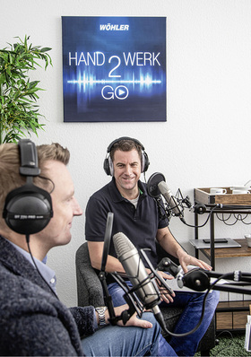 
In regelmäßigen Podcasts von Wöhler geht es um verschiedene Themen, die für Fachhandwerker interessant sind.



